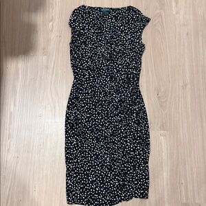 Ralph Lauren Black and White Midi Dress